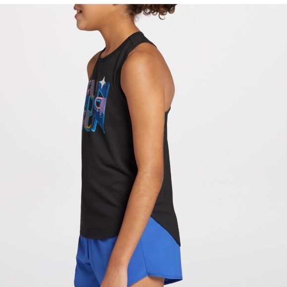 DSG Black 'Run' Graphic Tank Top - Picture 4 of 6